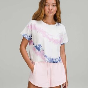 Lululemon Cates T-Shirt In Diverge Dye Pink Multi